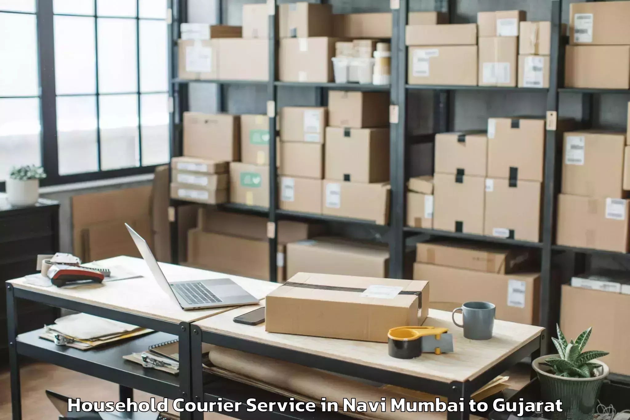 Book Your Navi Mumbai to Jamkandorna Household Courier Today